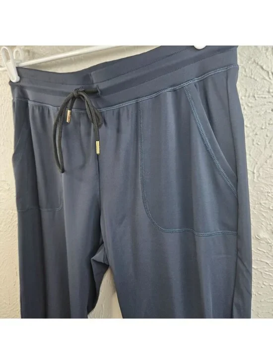 Zyia Active Peak Jogger Pants Small Blue Athletic Workout Pull On Zipper Ankle - Picture 7 of 9